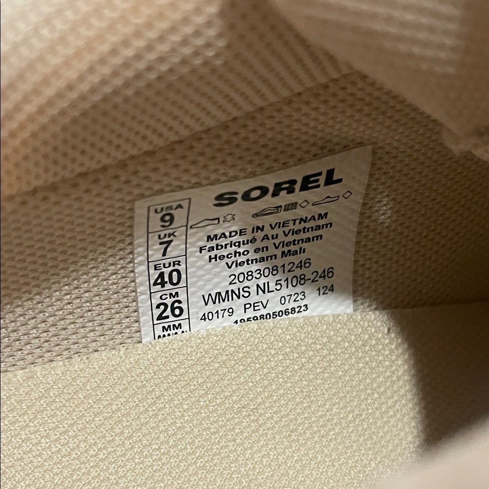 Sorel Ona Blvd Classic Waterproof - HonestBeige Size 9 Women's Sneakers - Picture 5 of 5
